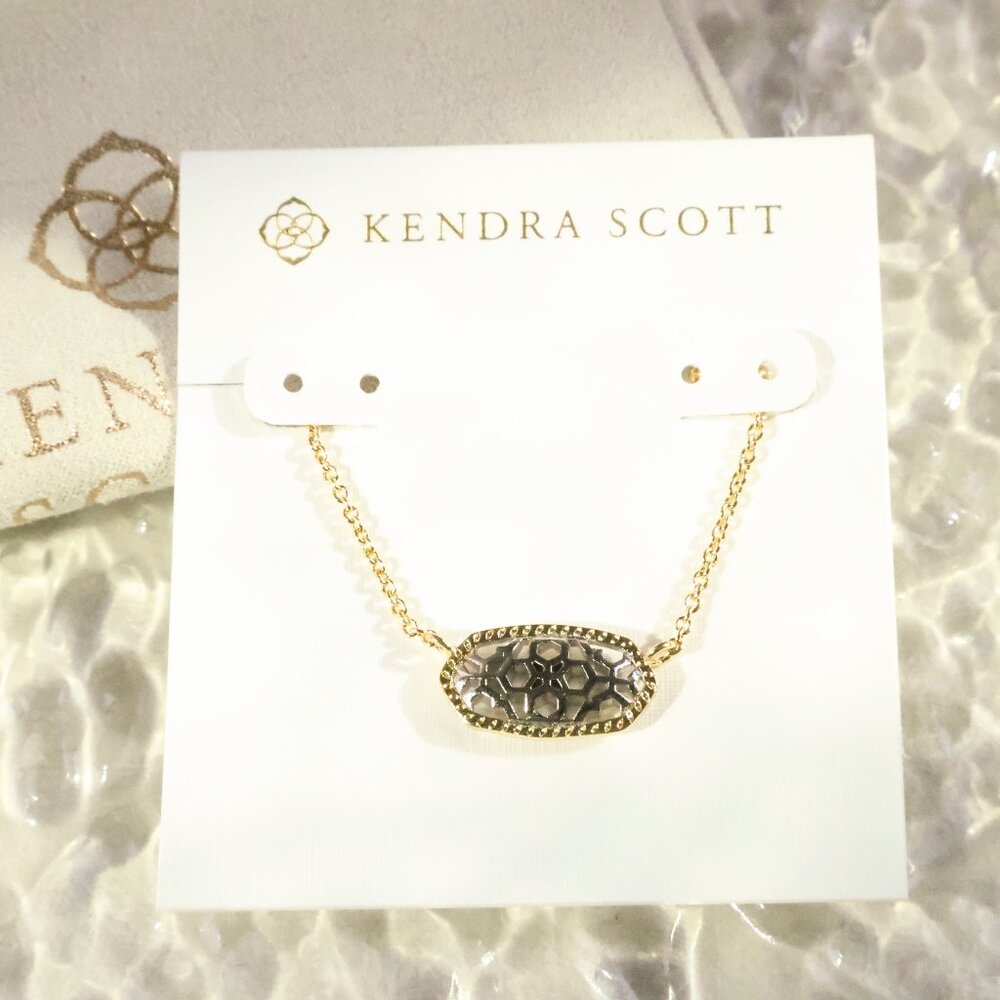 Kendra Scott - Elisa Gold Silver Filigree Necklace - new